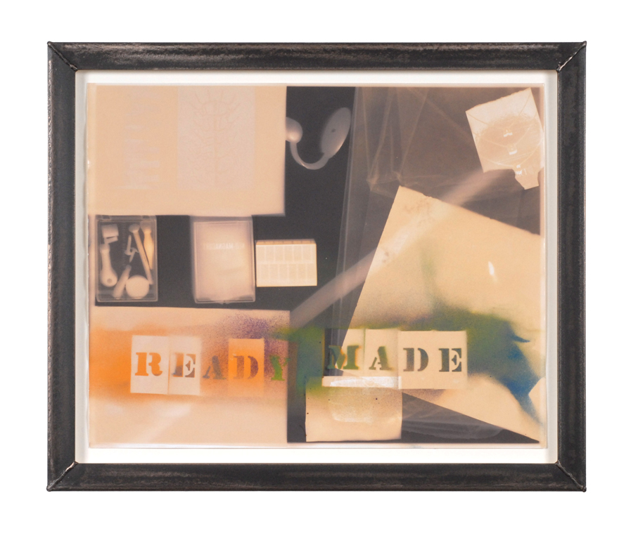Abstract With Text In Metal Frame