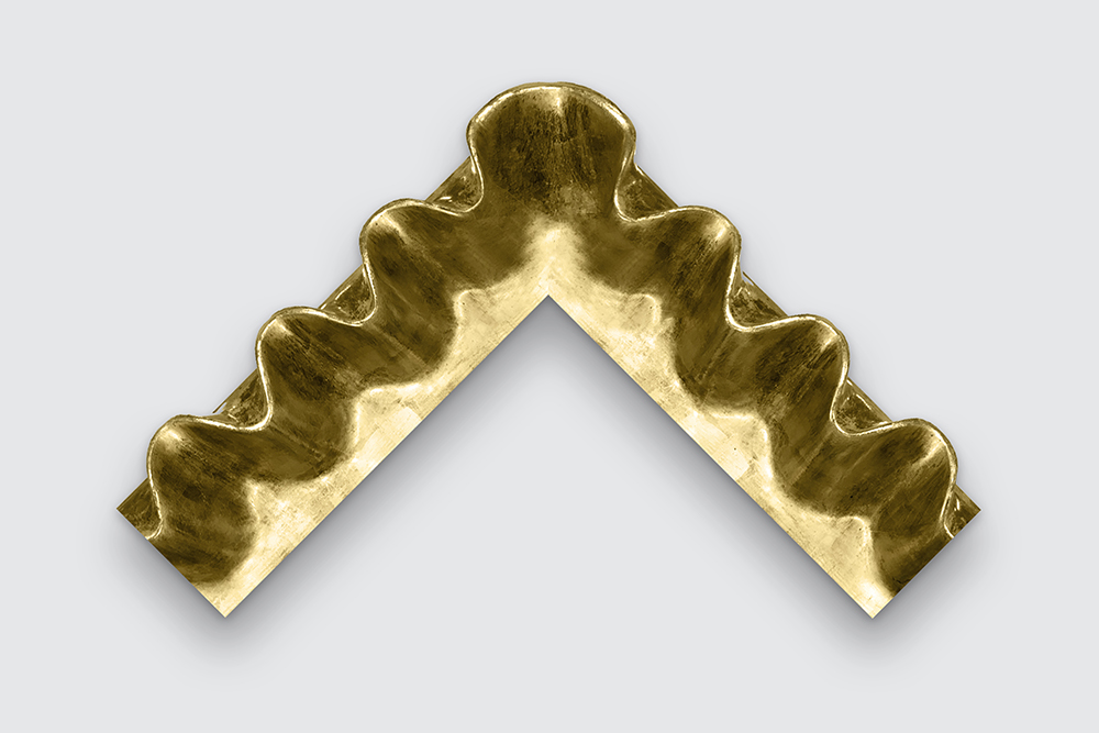 Scallop Style Frame In Best Gold Finish Gilded Carved Frame Series